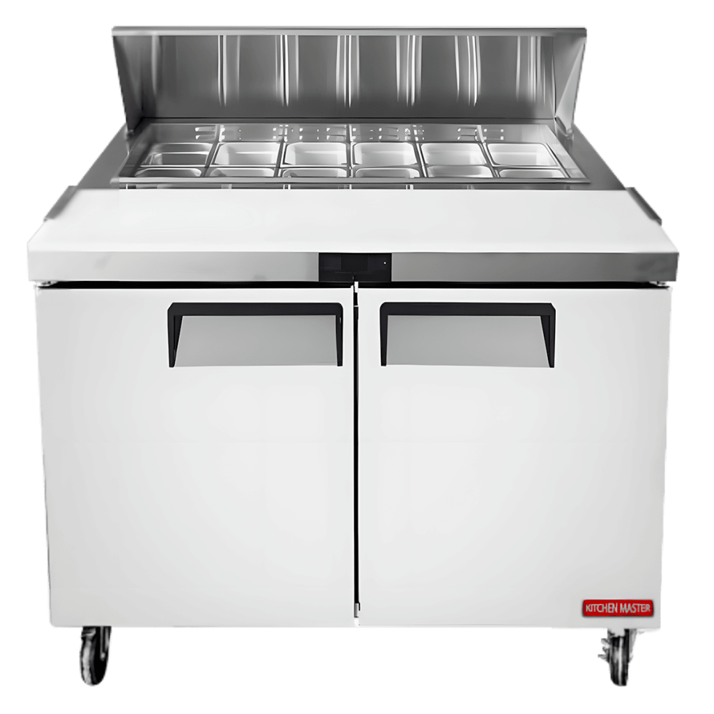 MESA ENSALADERA REFRIGERADA DE DOS PUERTAS